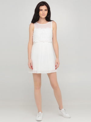 Платье А-силуэта белое | 6446506