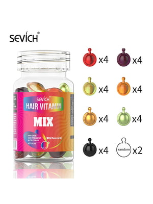 Капсули вітамінні для відновлення волосся Sevich MIX 30 капсул. | 6447025