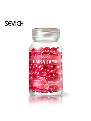 Капсули для глибокого відновлення волосся Sevich (марокканська олія та олія жожоба) червоні 30 капсул | 6447026