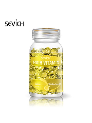 Капсули для помякшення та живлення волосся Sevich (алое вера і марокканська олія) жовті 30 капсул | 6447030