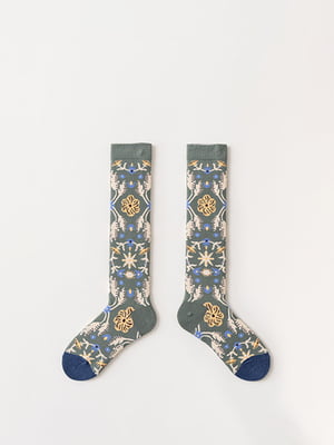 Шкарпетки довгі «Квіти» | 6447095