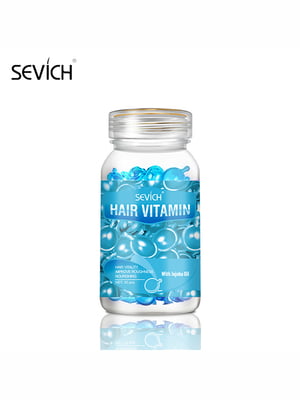 Капсули для відновллення ламкого і пористого волосся Sevich (олія жожоба) блакитні 30 капсул | 6447537