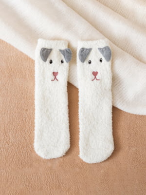 Шкарпетки пухнасті «Ведмедик білий» | 6447650