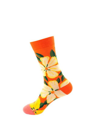 Шкарпетки «Квіти помаранчеві» | 6447712