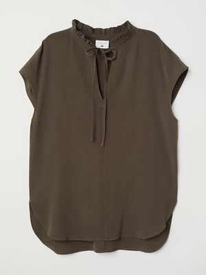Блуза кольору хакі | 6458787