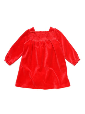 Платье красное велюровое | 6429827