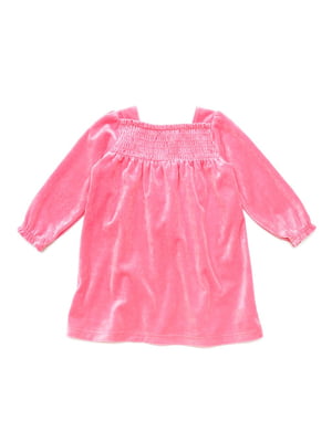 Сукня рожева велюрова | 6430312