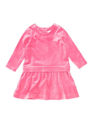 Платье розовое велюровое | 6430537