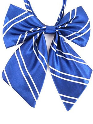 Краватка-метелик синя в смужку | 6456923