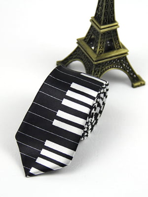 Краватка вузька чорне піаніно | 6456943