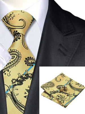 Подарунковий набір: краватка, хустка та запонки | 6456986