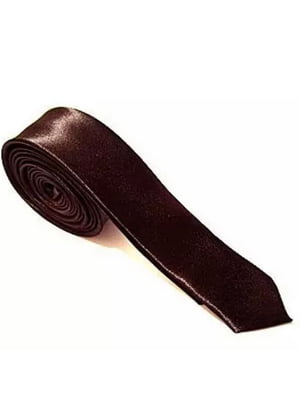Краватка вузька коричнева | 6457022