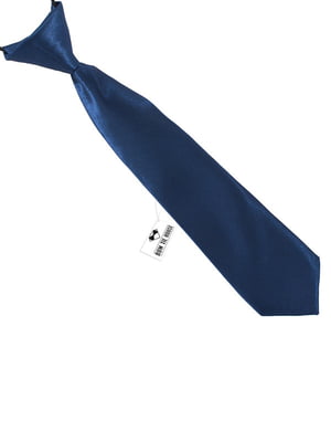 Краватка темно-синя на гумці | 6457188
