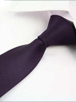 Краватка темно-фіолетова вузька | 6457235