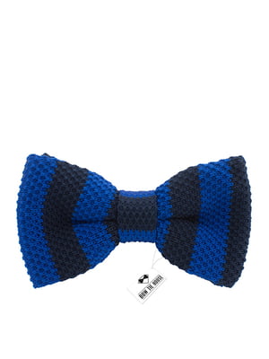 Краватка-метелик синя в смужку | 6457243