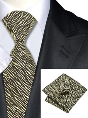 Набір подарунковий: краватка та запонки | 6457249