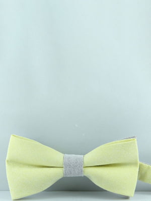 Краватка-метелик лимонного кольору | 6457269