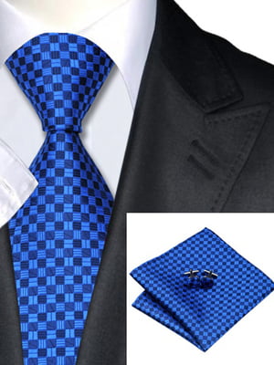 Набір подарунковий: краватка, хустка та запонки | 6457270