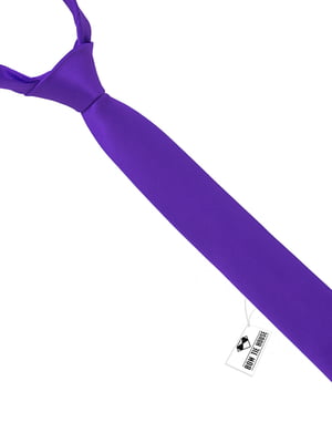 Галстук узкий фиолетовый матовый | 6457314