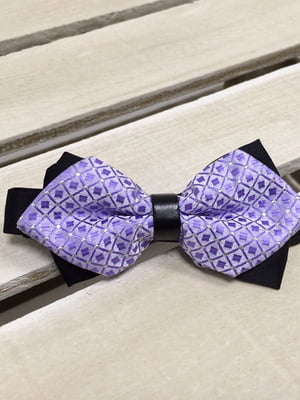 Краватка-метелик фіолетова в ромбики | 6457321