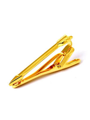 Затискач для краватки стріла золотистий | 6457633
