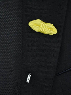 Приколка  на пиджак в виде маленькой бабочки желтая | 6457669