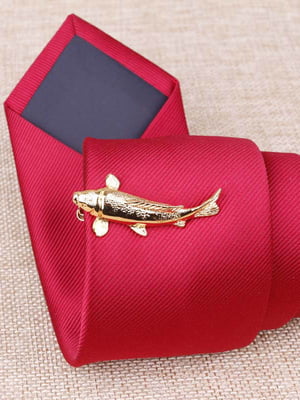 Зажим для галстука Рыбацкий золотистый | 6458137