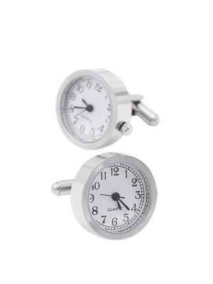 Запонки елітні з механізмом годинника quartz watch | 6458213