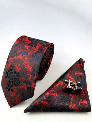 Набір: краватка, хустка та запонки | 6458238