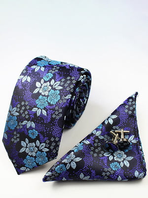 Набір: краватка, хустка та запонки | 6458239