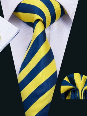 Набір: краватка, хустка та запонки | 6458316