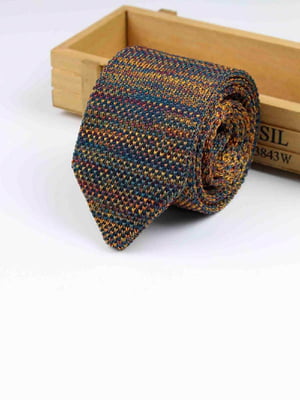 Краватка в'язана з синіми відтінками | 6458326