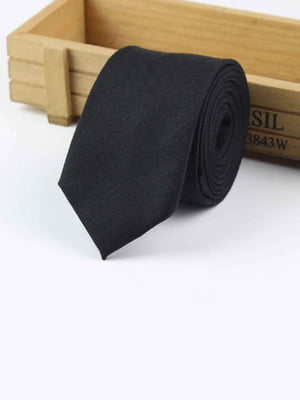 Краватка вовняна чорна | 6458412