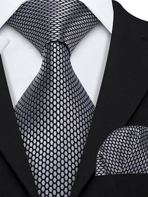 Набор: галстук, платок и запонки | 6458596