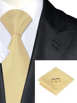 Набір: краватка, хустка та запонки | 6458598