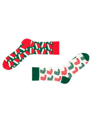 Шкарпетки новорічні різнокольорові | 6458971