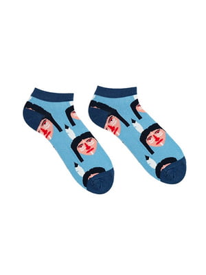 Шкарпетки сині з принтом | 6459037