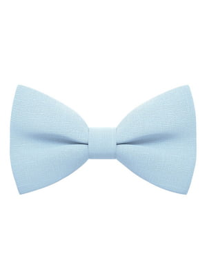 Краватка-метелик пастельно-блакитна льняна | 6459060