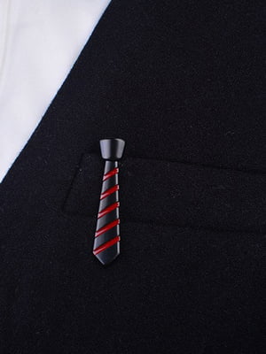 Зажим черный в виде галстука | 6459165