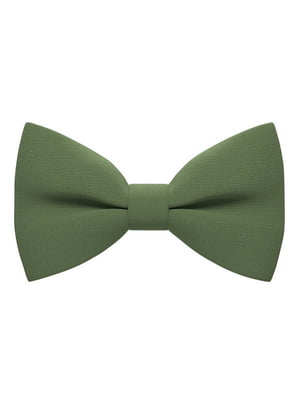 Краватка-метелик зелена льняна | 6459229