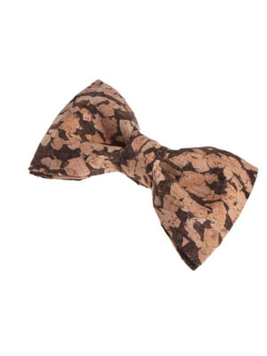 Краватка-метелик коричнева з кірку | 6459308
