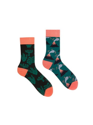 Шкарпетки різнокольорові з принтом | 6459322