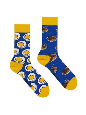 Шкарпетки сині з принтом | 6459380