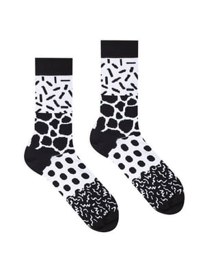 Шкарпетки біло-чорні | 6459387