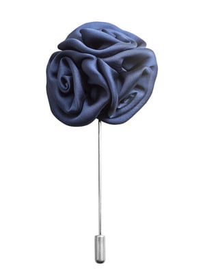 Приколка на піджак синя у вигляді трьох квіток | 6459483