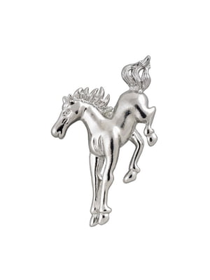 Брошь в виде лошади мустанг (серебро) | 6459493