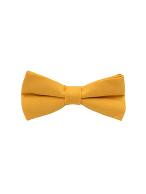 Краватка-метелик льняна жовта | 6459540