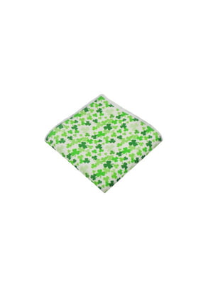 Платок с клевером зеленый | 6459621