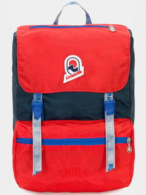 Рюкзак синій з червоними вставками | 6459765