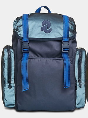 Рюкзак синий со светоотражающими элементами | 6459781